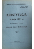 Konstytucja 3 Maja 1791 r oraz Deklaracja Stanów Zjednoczonych 1928 r.