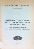 Materiały do nauczania metod diagnostycznych w psychologii