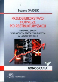 Przedsiębiorstwo hutnicze po restrukturyzacji