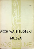 Archiwa Biblioteki I Muzea Kościelne Tom 9