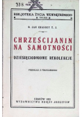Chrześcijanin na samotności 1931 r.