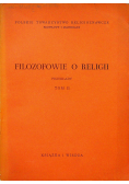 Filozofowie o religii Tom II