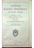 Officium Majoris Hebdomadae et Octavae Paschae 1923 r.