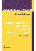 Mathematical and statistical methods for genetic analysis