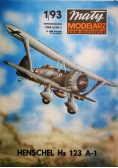 Mały modelarz  Nr 1 / 93 Niemiecki samolot szturmowy Henschel Hs 123 A - 1
