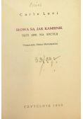 Słowa są jak Kamienie