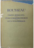 Umowa społeczna Uwagi o rządzie polskim List o widowiskach