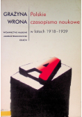 Polskie czasopisma naukowe w latach 1918-1939