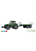 Traktor z przyczepą, dźwiękami i światłem