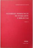 Materiały pomocnicze do wykładów z Biblistyki Tom VI