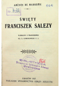Św Franciszek Salezy 1927 r