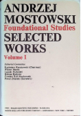 Foundational studies selected works volume 1