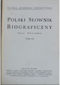 Polski słownik biograficzny Tom VII