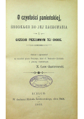 O czystości panieńskiej środkach do jej zachowania i grzechu przeciwnym tej cnocie 1899 r.
