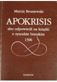 Apokrisis abo odpowiedź na książki o synodzie brzeskim 1596