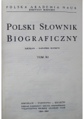 Polski Słownik Biograficzny Tom XI