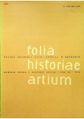 Folia historiae artium tom XV