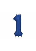 Balon foliowy cyfra 1 86cm granat