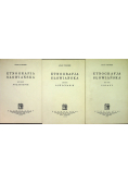 Etnografja Słowiańska 3 tomy Replint z ok 1932 r