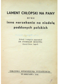 Lament chłopski na Pany 1946 r.