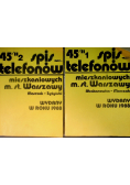 Spis telefonów Województwa stołecznego warszawskiego na rok 1988 Część 1 i 2