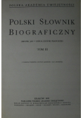 Polski Słownik Biograficzny Tom III reprint z 1937r