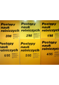 Postępy nauk rolniczych 6 tomy