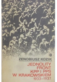 Jednolity Front KPP i PPS w Krakowskiem 1933 1937