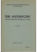 Teki historyczne tom XIII
