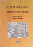 Historia wychowania skrypt dla studentów pedagogiki