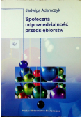 Społeczna odpowiedzialność przedsiębiorstw