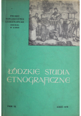 Łódzkie studia etnograficzne Tom XI