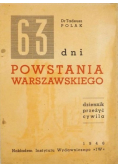 63 dni Powstania Warszawskiego 1946 r