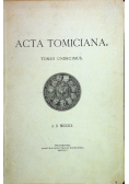 Acta Tomiciana Tomus Undecimus 1901 r.