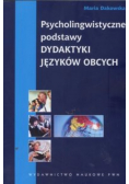 Psycholingwistyczne podstawy dydaktyki języków obcych