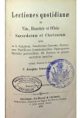 Lectiones quotidianae de Vita Honestate et Officiis Sacerdotum et Clericorum 1870 r.