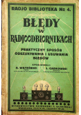 Błędy w radjoodbiornikach 1927 r.