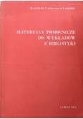 Materiały pomocnicze do wykładów z biblistyki