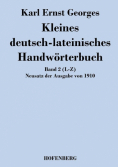 Kleines deutsch-lateinisches Handwörterbuch