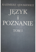 Język i Poznanie ,Tom I