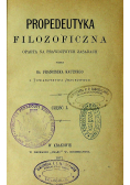 Propedeutyka filozoficzna Część 1 1871 r