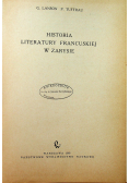Historia literatury francuskiej w zarysie