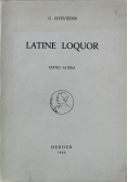 Latine Loquor