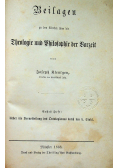 Theologie und philosophie der  Vorzeit ok 1868 r tom I i II