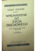 Wprowadzenie do życia duchowego