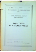 Equations in linear spaces
