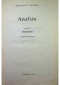 Analiza Część I Elementy