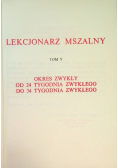 Lekcjonarz Mszalny Tom V