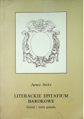Literackie Epitafium Barokowe