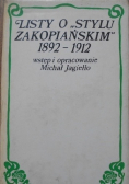 Listy o stylu zakopiańskim 1892 1912